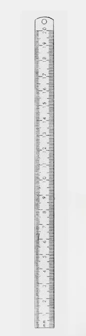 [RME-9047-20-ss] Regla de metal mm graduada 20 cm