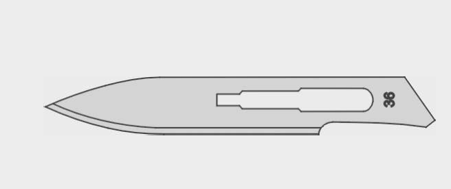Bisturí desechable estéril fig.36