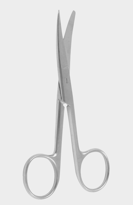 [SBD-9226-14-sc] Tijeras, bl/sh cvd 14,5cm SC
