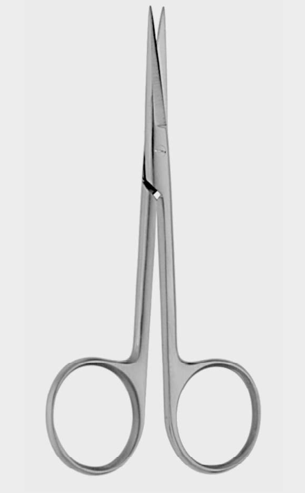 [ISC-5003-11-sc] Tijeras de iris redondas SC de 11,5 cm