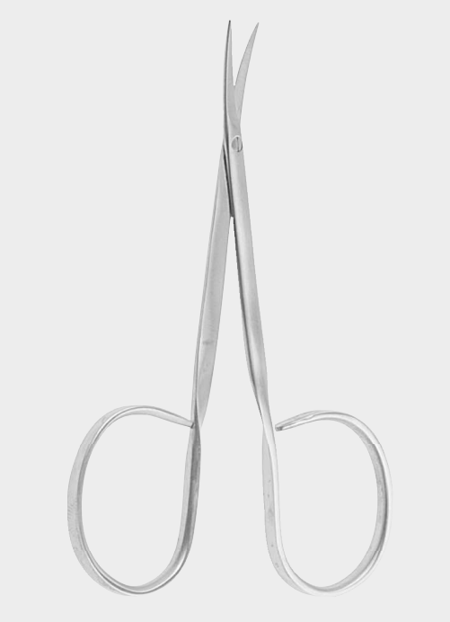 [ISB-5009-10-ss] Tijeras de iris, anillos grandes puntiagudos de 10,5 cm