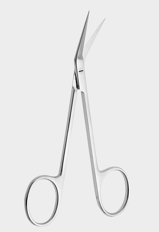 [ISC-5032-11-tc] Tijeras iris acodadas 11,5 cm TC