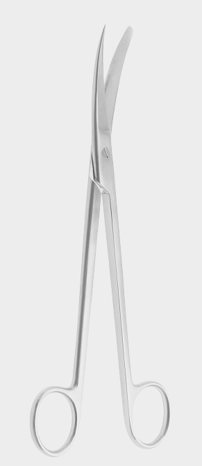 [SUT-9529-23-ss] Tijeras de útero SIMS curvas sh./bl.