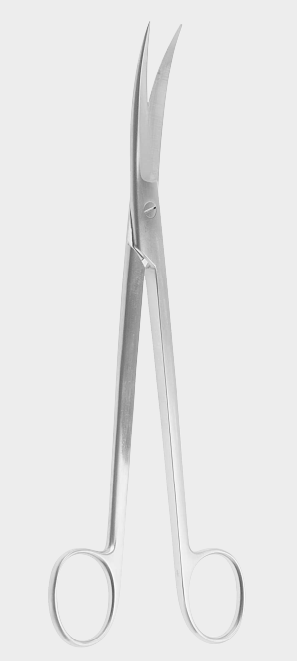 Tijeras de útero SIMS curvas sh./sh.