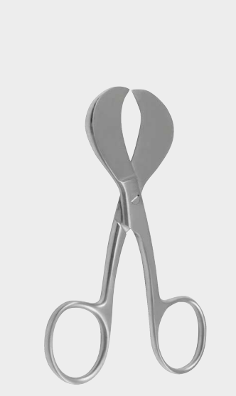 Tijeras para cordón umbilical. Modelo estadounidense, 10,5 cm.