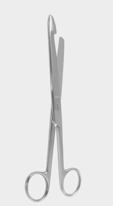 Tijeras de enterotomía punta de gancho 21,5 cm