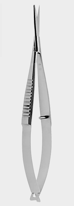 [NIR-5037-12-ss] Tijeras de iris NOYES cvd. sh./bl. 12 cm