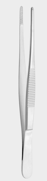 [FDI-9789-13-ss] Pinzas de disección dentadas cruzadas de 13 cm