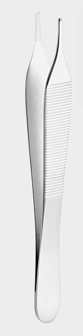 Pinza dentada de EWALD (HUDSON). 12cm