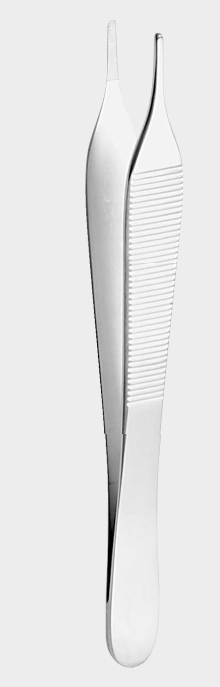 [AMB-9900-12-ss] Mini pinza ADSON con sierra en cruz. 12cm