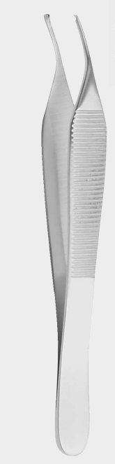 Pinza ADSON 1x2 dientes ang. 12cm