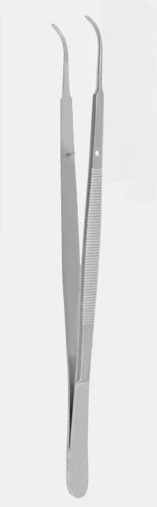 [GFD-10011-18-ss] Pinza GERALD dentada curva 17 cm