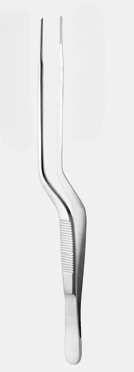 Pinzas GERALD de bayoneta dentada. 18 cm