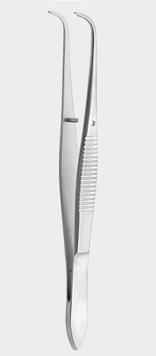 [FDE-10078-10-ss] Pinzas delicadas fuertemente cvd. 10 cm