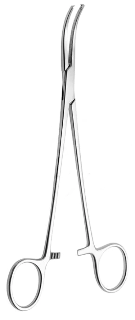 [HHC-9191-20-ss] Pinza hemostática HEISS 1x2 t. curva