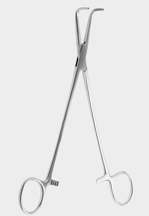 [HHD-10370-24-ss] Pinza hemost.HEISS curva 90º 24 cm