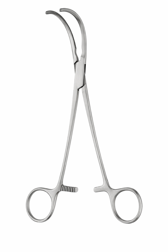 [GVB-10597-18-ss] Pinza vascular GLOVER curva de 18 cm
