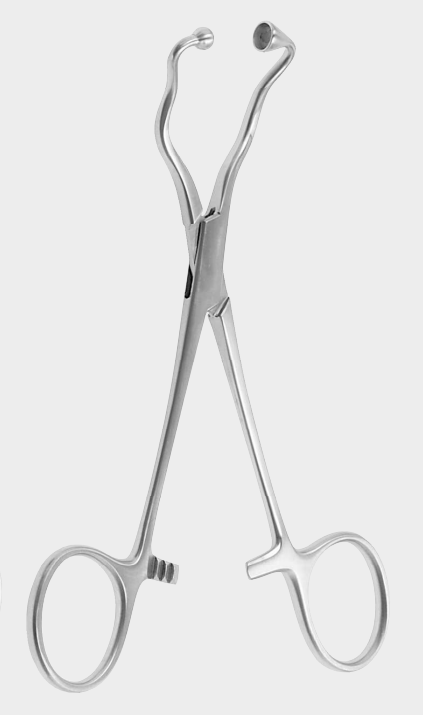 [OCL-10866-14-ss] Pinza de paleta + portatubo 14 cm