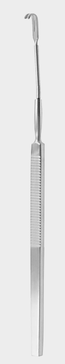 Retractor con resorte romo