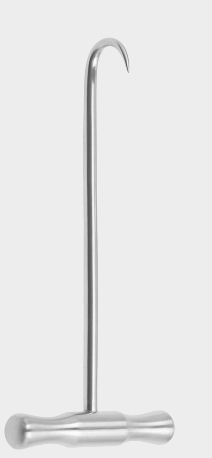 [BHO-11259-01-ss] Gancho de hueso con mango en T 18