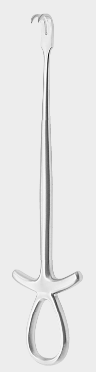 Retractor MURPHY afilado de 3 puntas