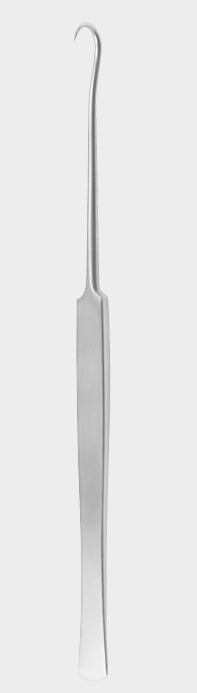 Retractor.gancho simple afilado 18 cm
