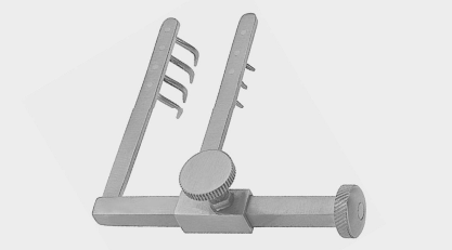Retractor LOGAN afilado de 4 cm