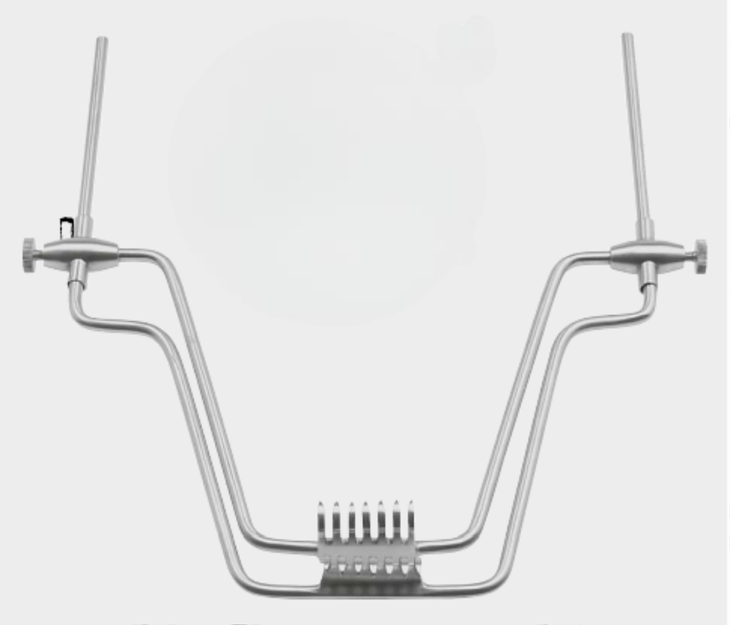 Retractor de bocio 7x7 dientes 21 cm