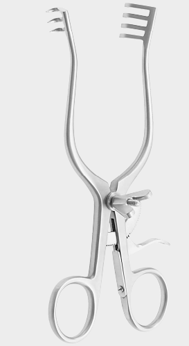 Retractor HENLY afilado
