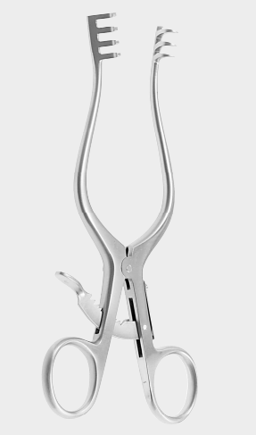 [RHD-11588-16-ss] Retractor RNTNE HOSPITAL 3x4 dientes