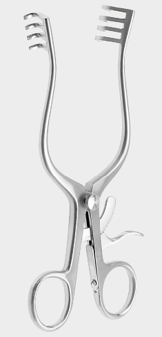[HRI-11589-17-ss] Retractor HENDERSON 4x4 dientes