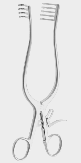 [TRI-11597-21-ss] Retractor TRAVERS 4x5 t. 21,5 cm