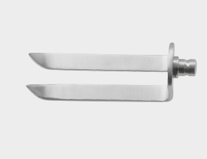 Gancho CASPAR de 2 puntas, 55 x 22 mm
