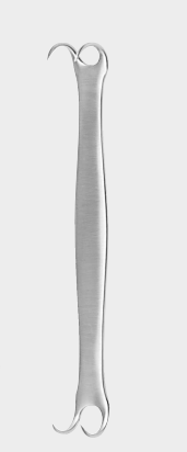 [MRW-11973-10-ss] Retractor muscular 2x2 puntas 10cm