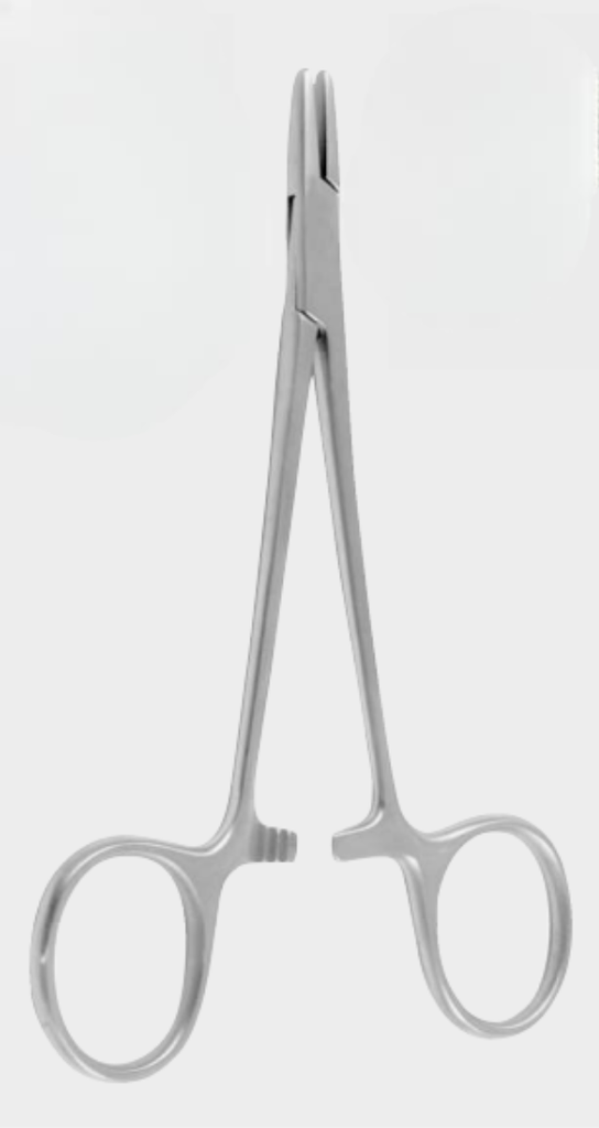 [WNE-12177-13-tc] Sujeción de aguja WEBSTER. lisa 13 cm TC