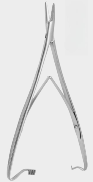 Aguja MATHIEU con trinquete interior de 20 cm TC