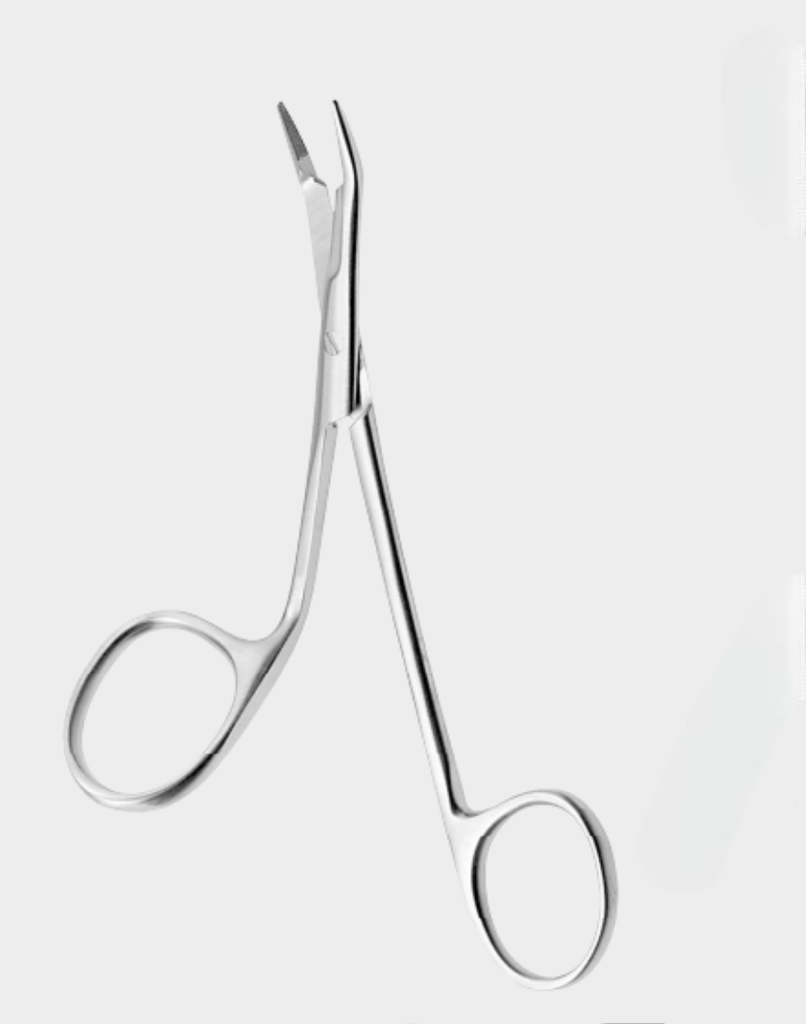 [GNB-12339-13-tc] Aguja GILLIES con tijera mini 13cm TC