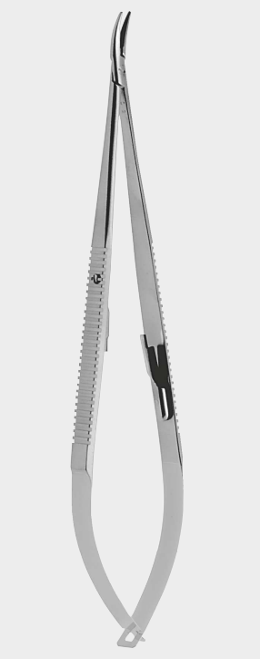 [CNI-12388-18-tc] Portaagujas CASTROVIEJO con carraca TC