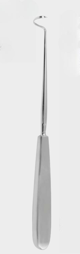 Aguja DESCHAMPS afilada derecha 24 cm