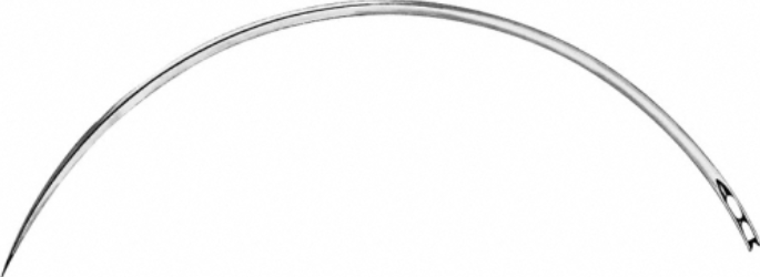 Aguja sut. 'B' triángulo fig. 1