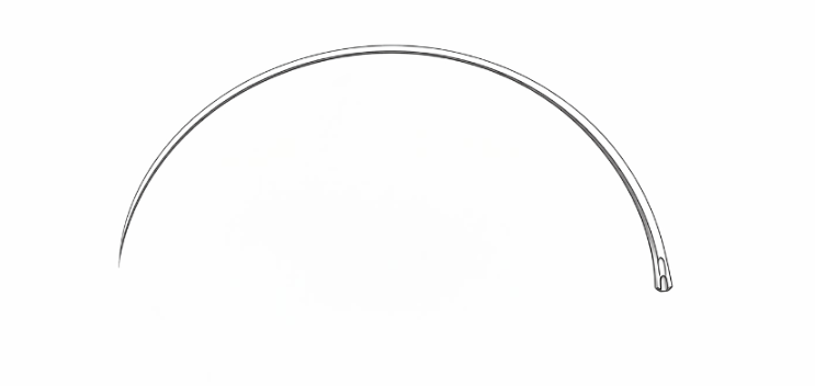 [IPB-12565-20-ss] Aguja intest. 'Pb' redonda fig.00