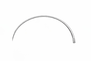 [IPB-12570-05-ss] Aguja intest. 'Pb' redonda fig.5