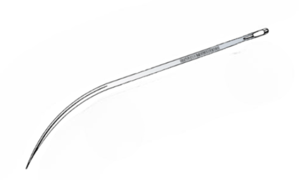 Aguja post mortem, ojo liso, fig. 3