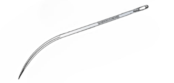 Aguja post mortem, ojo liso, fig. 4