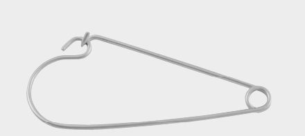 [BSA-12629-12-ss] Aguja de seguridad BUNT de 12 cm