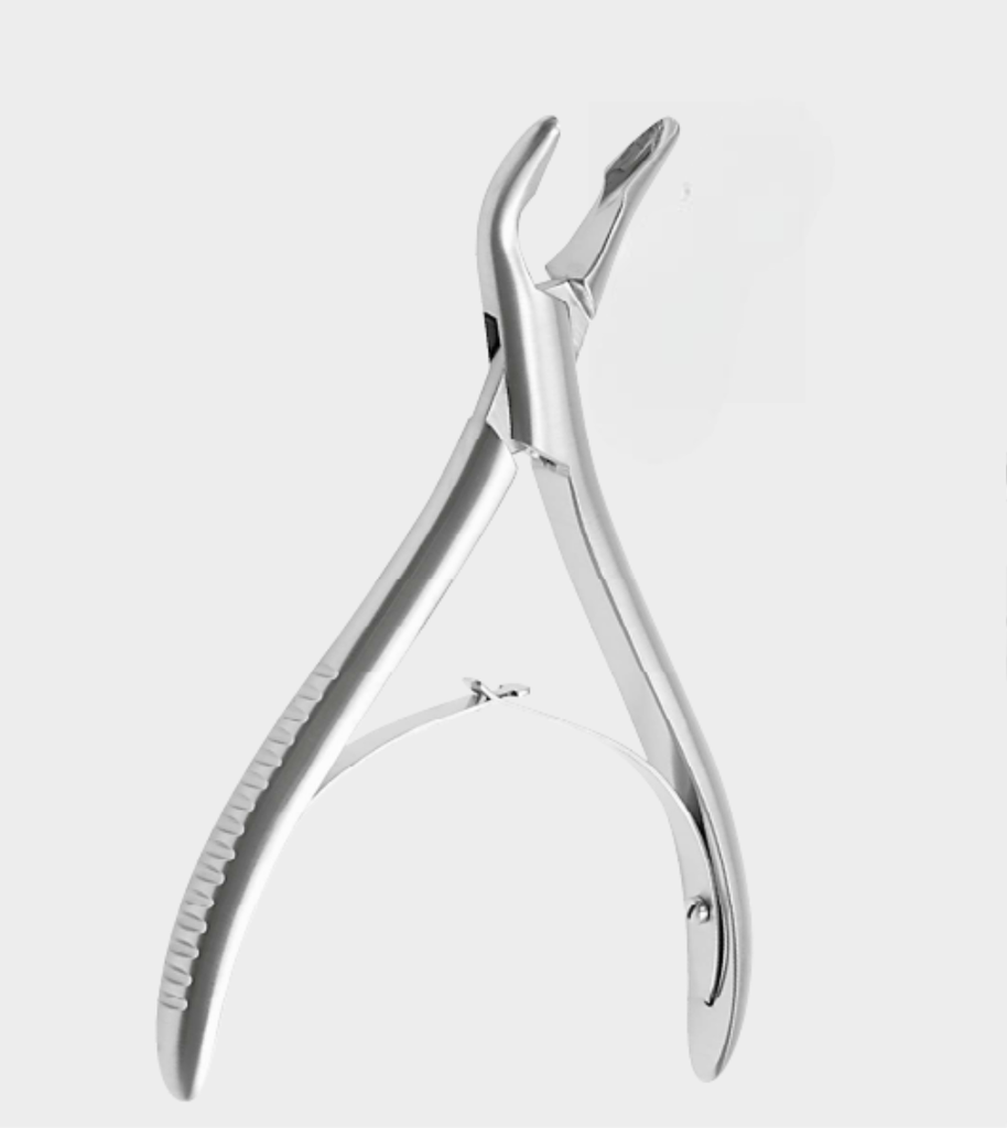 Pinza gubia ósea LUER estrecha de 3 x 7 mm