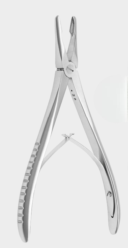 [JBO-12717-18-ss] JANSEN pinza para huesos sl.curvada 18 cm