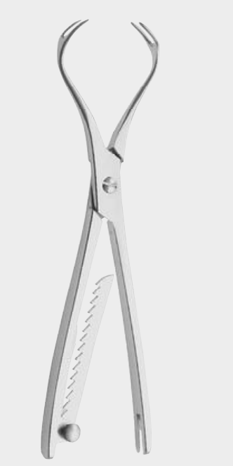 [OBO-12896-27-ss] OLLIER - Trinquete de sujeción para huesos (27 cm)