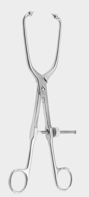 Fórceps de reducción pélvica rectos 24 cm