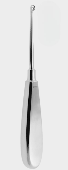Cureta para huesos Swed.patt. ø 12 mm